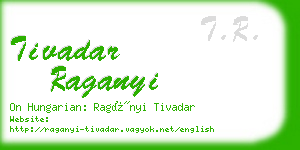 tivadar raganyi business card